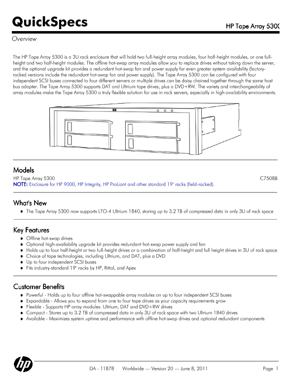 HP Tape Array 5300 thumbnail