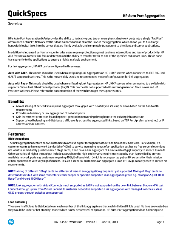 HP Auto Port Aggregation thumbnail