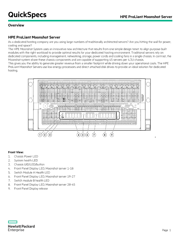 HPE ProLiant Moonshot Server thumbnail