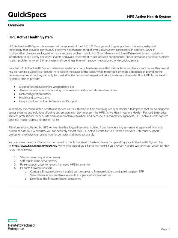 HPE Active Health System thumbnail