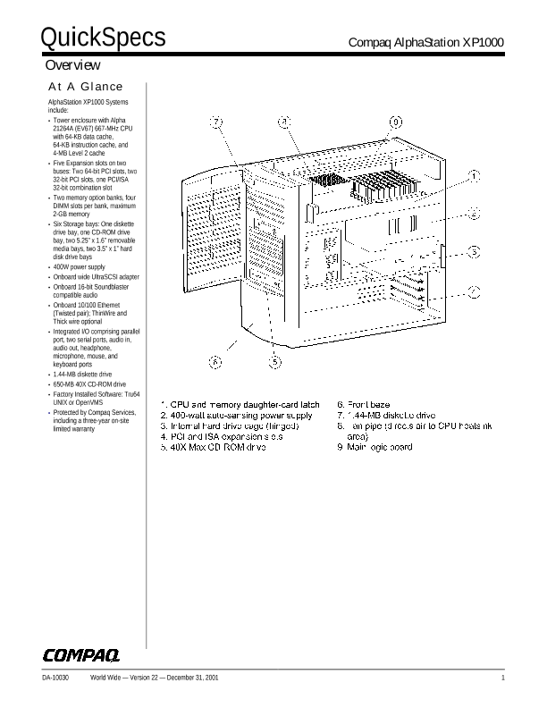 Compaq AlphaStation XP1000 thumbnail