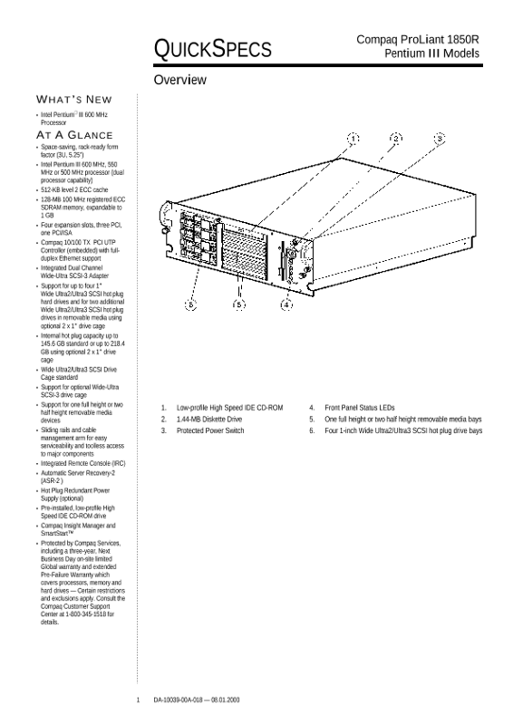 Compaq ProLiant 1850R Pentium III