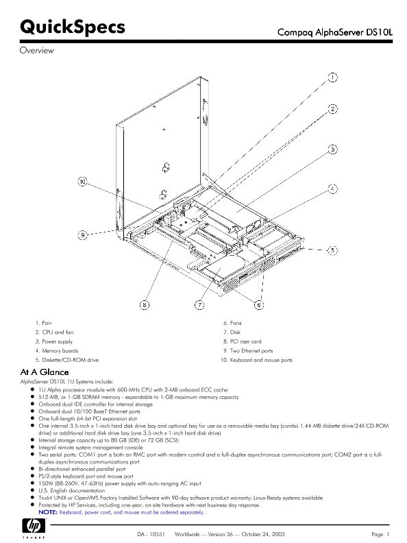 Compaq AlphaServer DS10L thumbnail