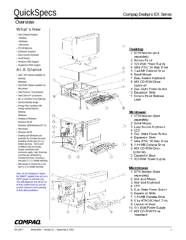 Compaq Deskpro EX Series thumbnail