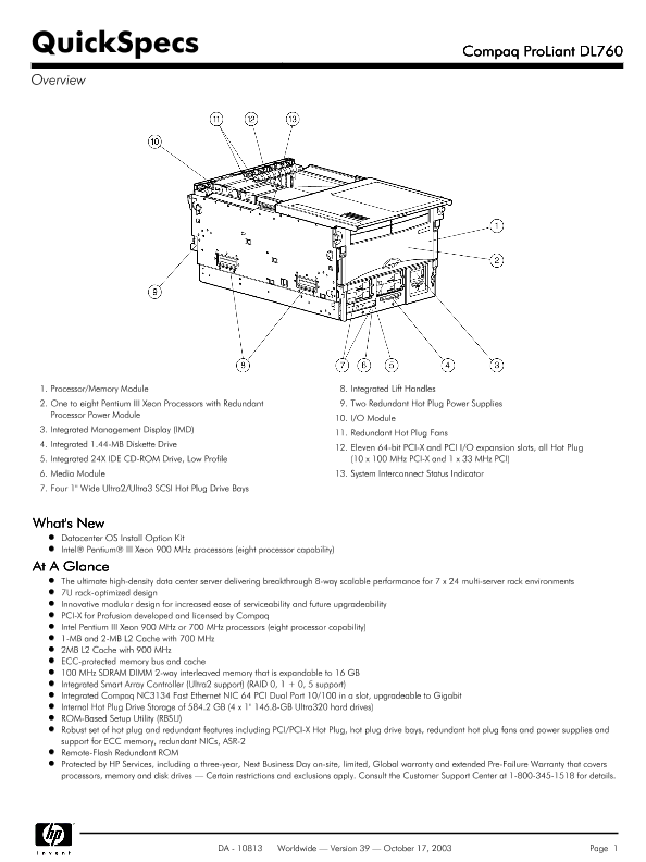 Compaq ProLiant DL760 thumbnail