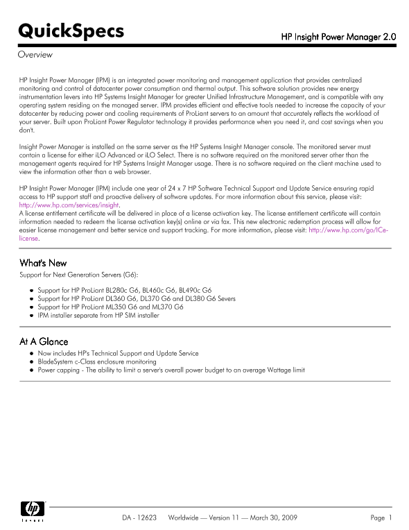 HP Insight Power Manager 2.0 thumbnail