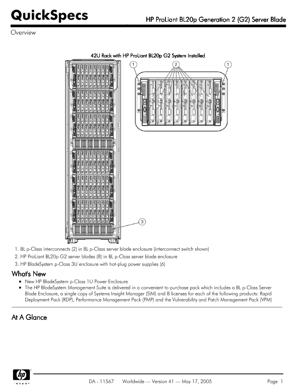 HP ProLiant BL20p Generation 2 (G2) Server Blade thumbnail