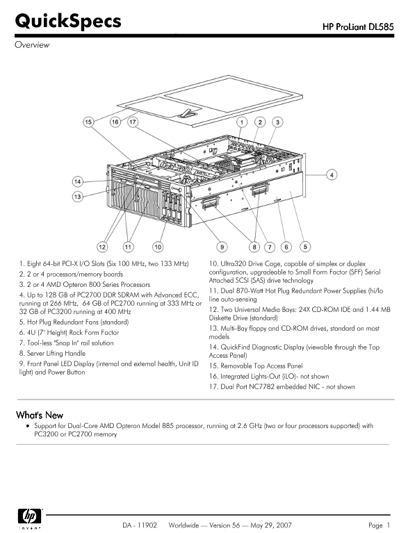 HP ProLiant DL585 thumbnail