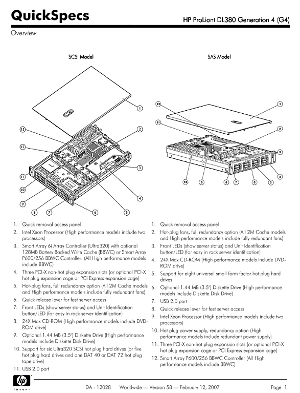 HP ProLiant DL380 Generation 4 (G4) thumbnail