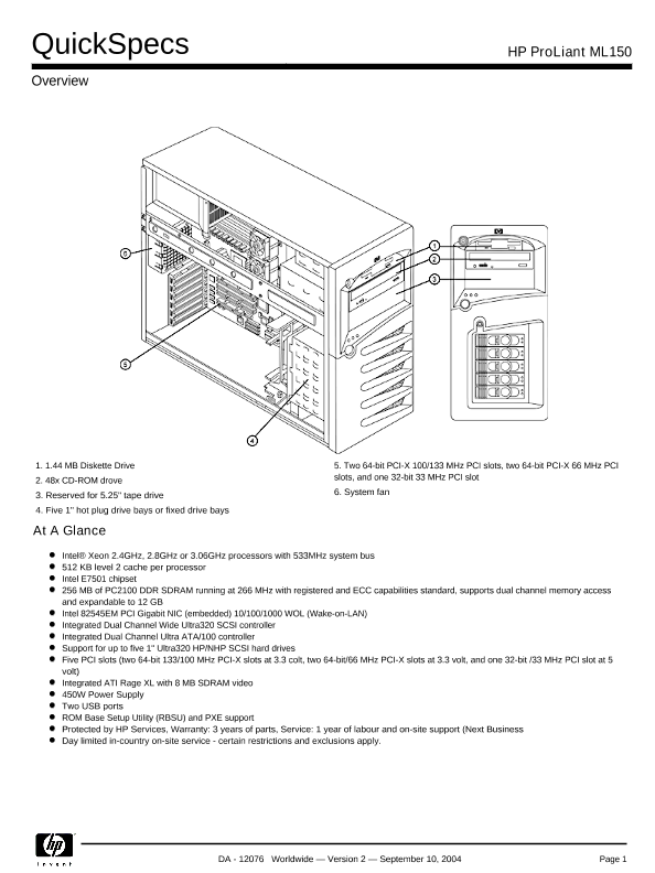 HP ProLiant ML150 thumbnail