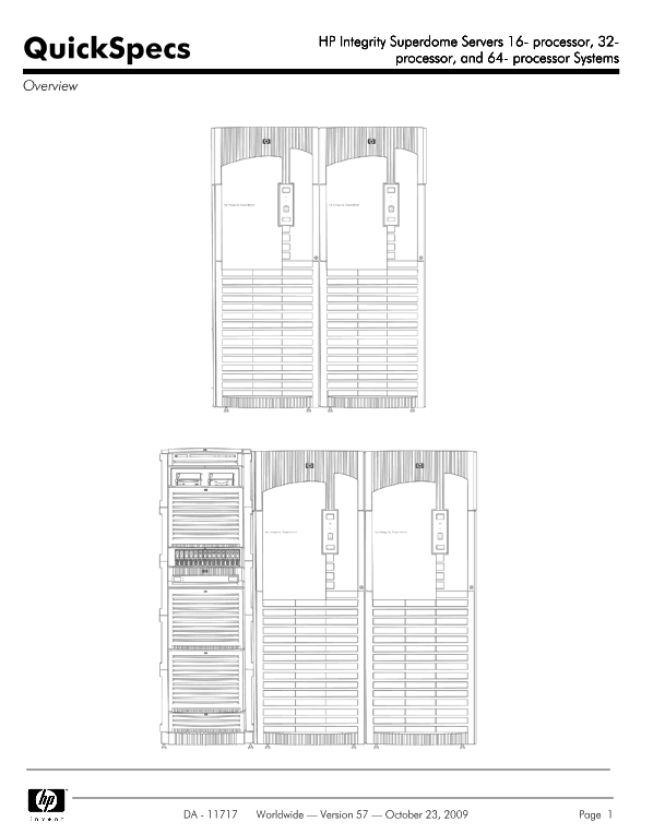 HP Integrity Superdome Servers 16- processor, 32-processor, and 64- processor Systems thumbnail