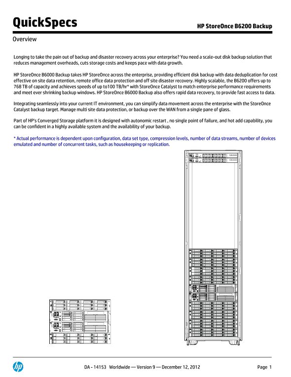 HP StoreOnce B6200 Backup thumbnail