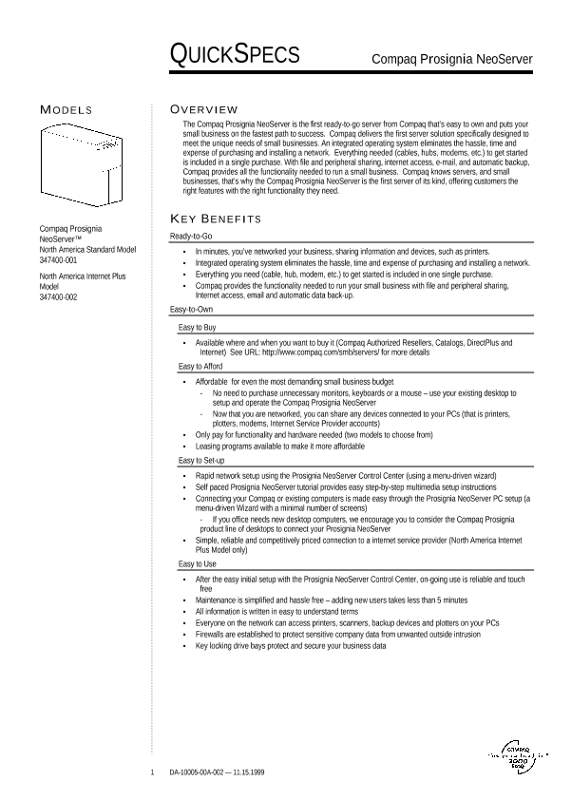 Compaq Prosignia NeoServer thumbnail