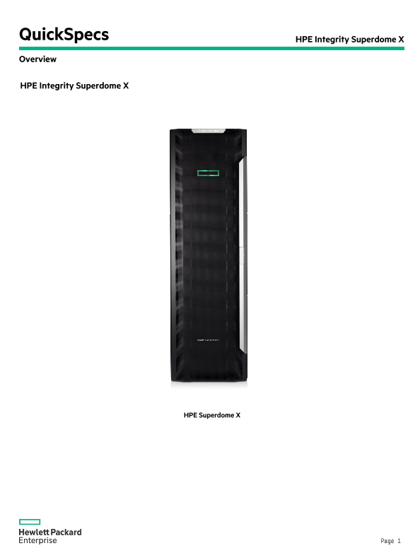 HPE Integrity Superdome X thumbnail