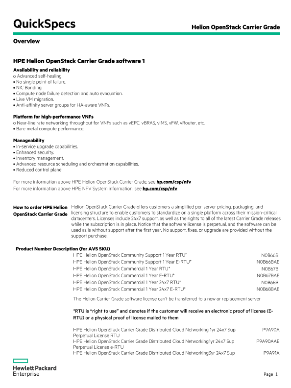 HPE Helion OpenStack Carrier Grade thumbnail