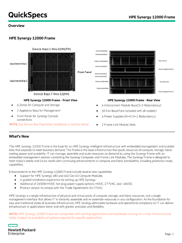 HPE Synergy 12000 Frame thumbnail