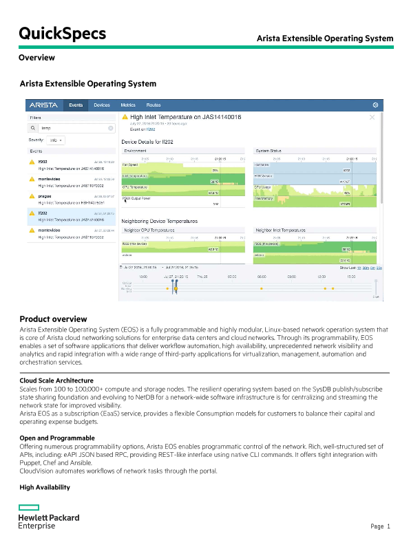 Arista Extensible Operating System thumbnail