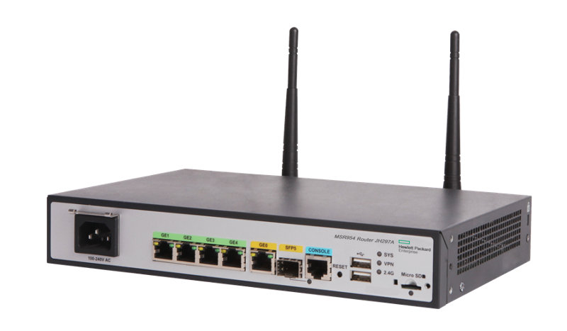 HPE Networking MSR954‑W 1GbE SFP (WW) 2GbE‑WAN 4GbE‑LAN Wireless 