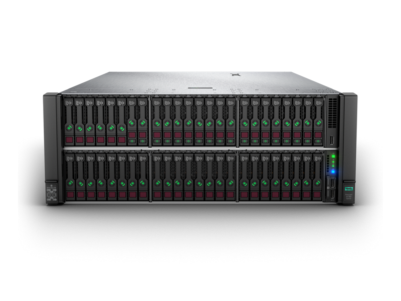 HPE ProLiant DL580 Gen10 8260 2.4GHz 24 核 4P 512GB-R 8SFF 4x1600W 冗余电源服务器 Center facing