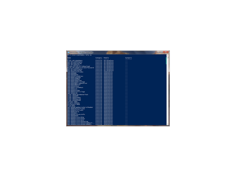 HPE Scripting Tools for Windows PowerShell