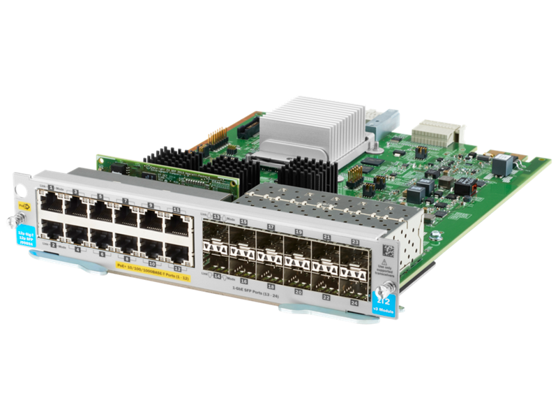 HPE 5400R 12-port 10/100/1000BASE-T PoE and 12-port 1GbE SFP with MACsec v3 zl2 Module