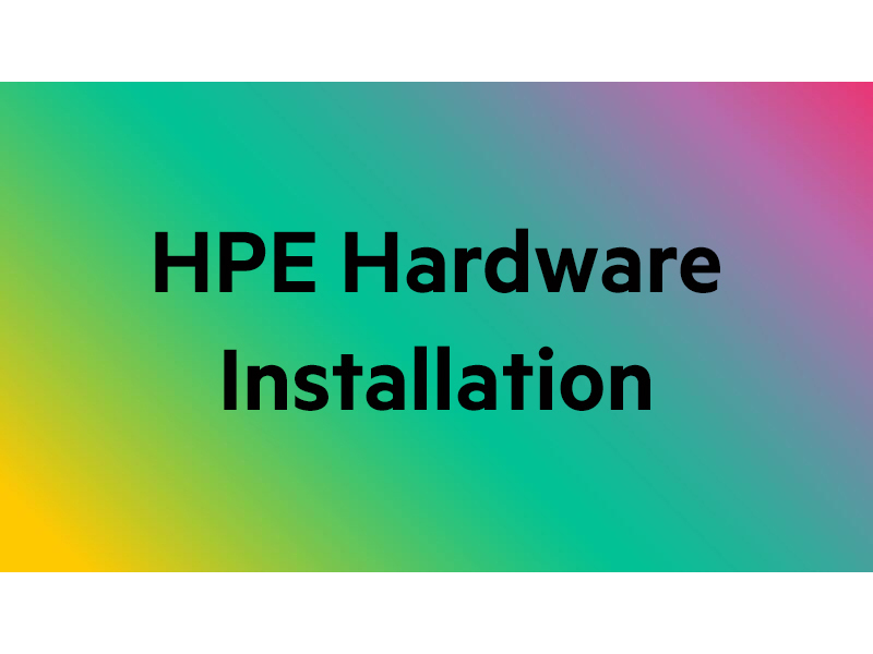 HPE Installation and Startup Hardware for 3PAR 9000 Service Center facing