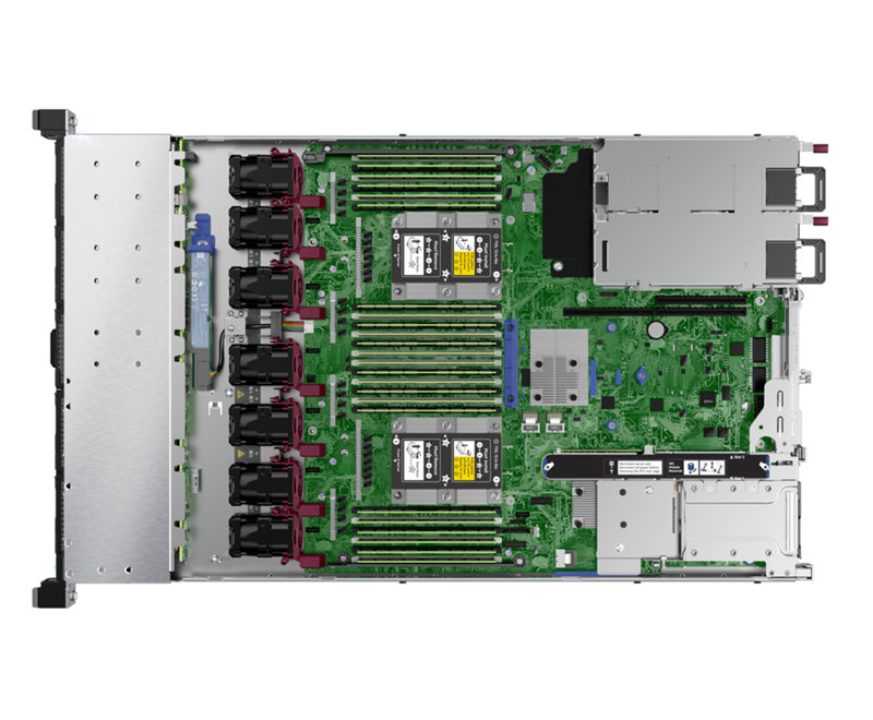 HPE ProLiant DL360 Gen10 - Top Down Interior