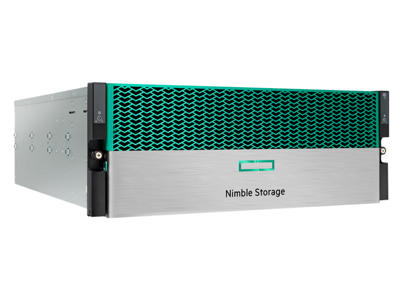 HPE Nimble Storage HF60ハイブリッドデュアルコントローラー10GBASE-T 2ポート受注構成ベースアレイ Right facing