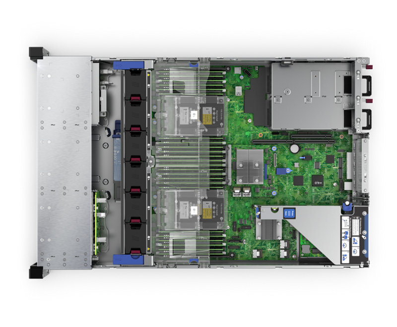 HPE ProLiant DL380 Gen10 - Top Down Interior (SFF)