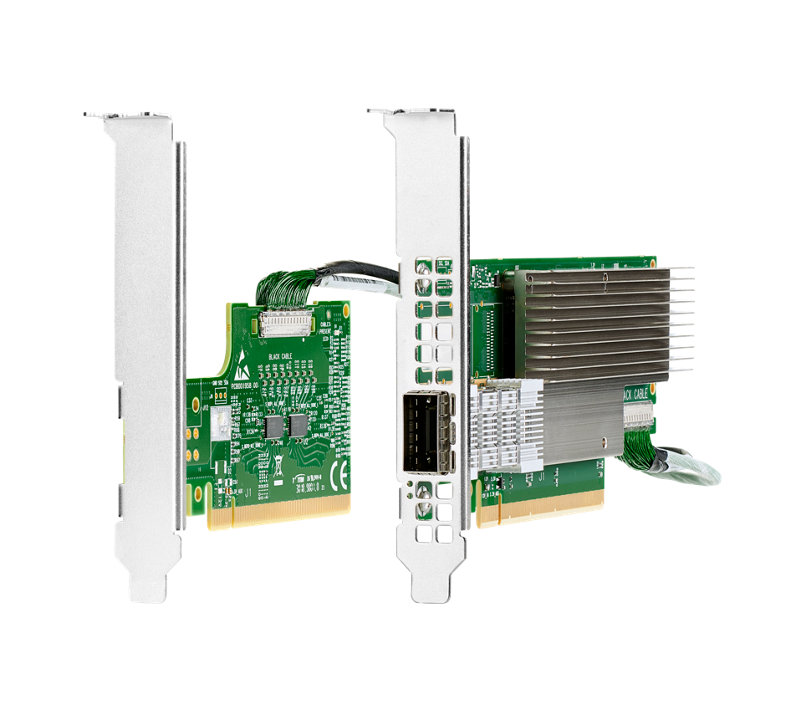 HPE InfiniBand HDR/Ethernet 200Gb 1‑port QSFP56 PCIe4 x16 MCX653105A‑HDAT  Adapter