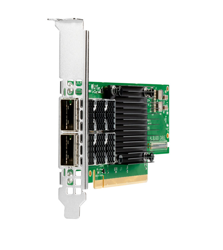 HPE InfiniBand HDR100/Ethernet 100Gb 2‑port QSFP56 PCIe4 x16  MCX653106A‑ECAT Adapter