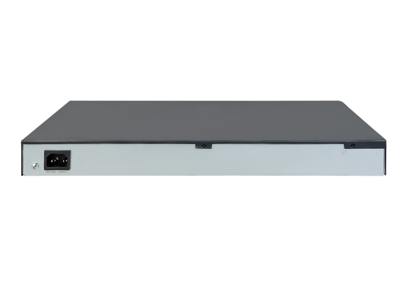 HPE OfficeConnect 1420-24G-2SFP+ 10G Uplink Switch, JH018A, rear facing