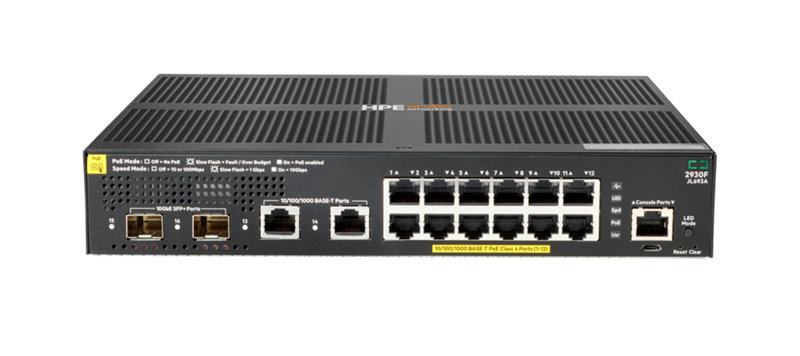 Aruba 2930F 12G PoE+ 2G/2SFP+ Switch