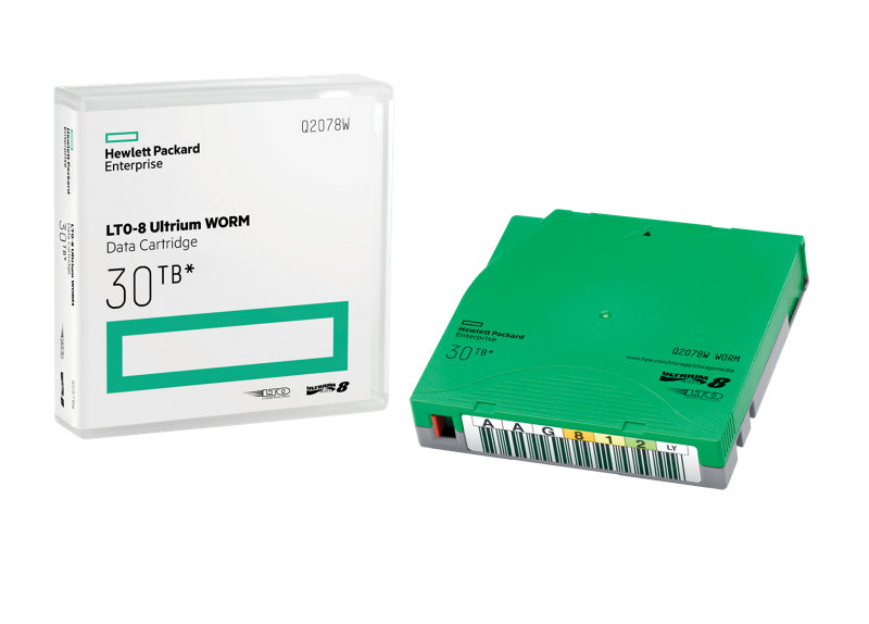 HPE LTO‑8 Ultrium 30 TB WORM con etiquetas personalizadas 20 cartuchos ...