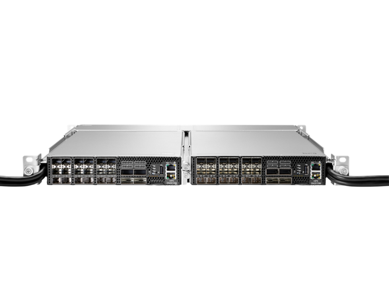 HPE SN2010M 25GbE 18SFP28 4QSFP28 Power to Connector Airflow Half Width Switch Center facing
