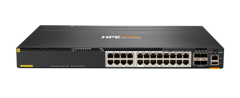 HPE Aruba Networking CX 6300M 24-port HPE Smart Rate 1/2.5/5GbE