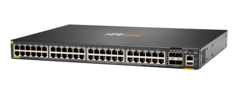 Aruba 6300F 48-port 1GbE Class 4 PoE and 4-port SFP56 Switch