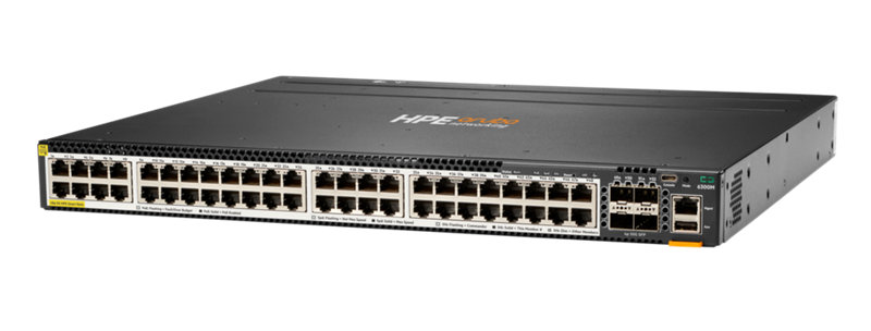 Aruba 6300M 48-port HPE Smart Rate 1/2.5/5GbE Class 6 PoE and 4-port SFP56 Switch