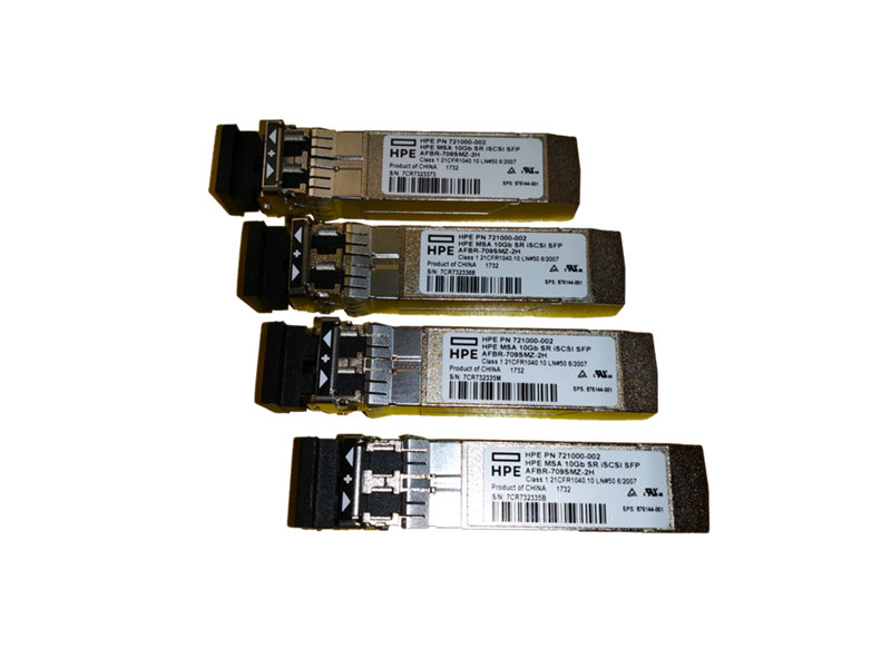 HPE MSA 10Gb Short Range iSCSI SFP+ 4-pack Transceiver