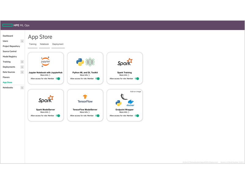 HPE Machine Learning Ops Software HPE Machine Learning Ops Software