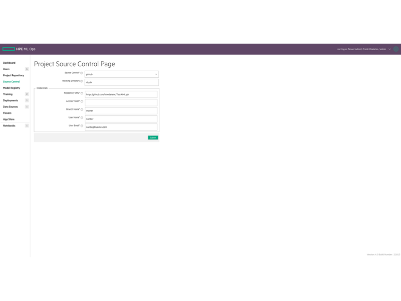 HPE Machine Learning Ops Software HPE Machine Learning Ops Software