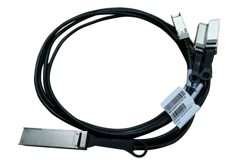 HPE X240 QSFP28 4xSFP28 1m Direct Attach Copper Cable, JL282A