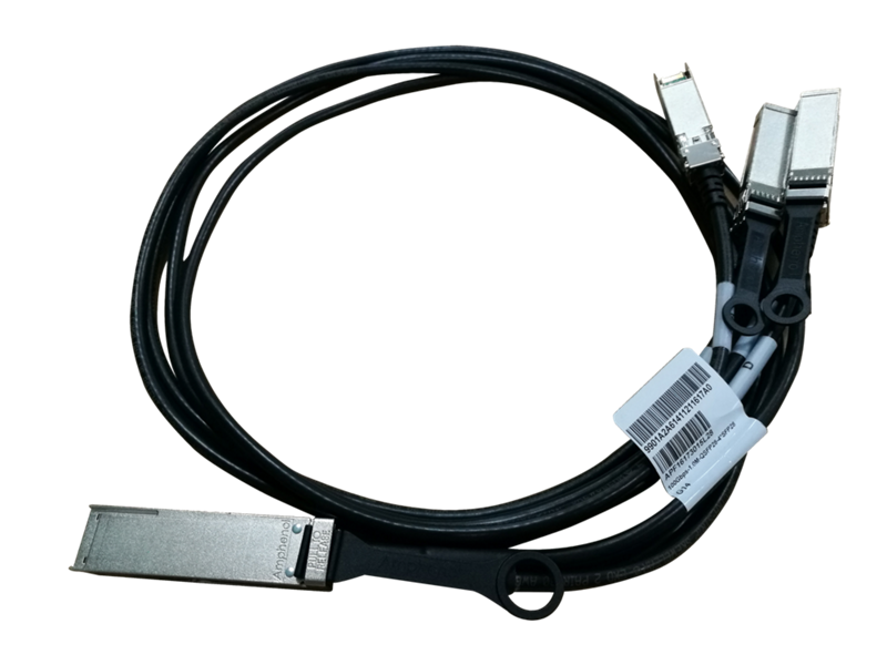 HPE X240 QSFP28 4xSFP28 1m Direct Attach Copper Cable, JL282A