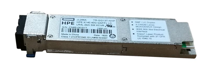 HPE X140 40G QSFP+ LC LR4L 2km SM Transceiver, JL286A