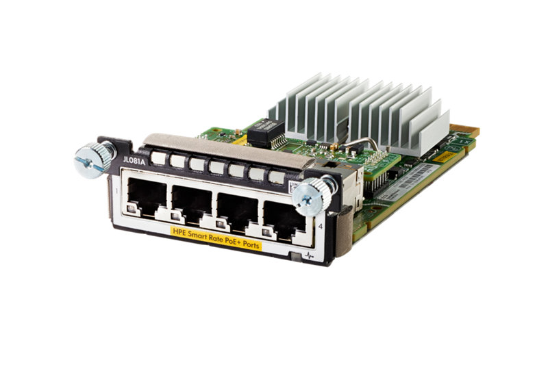 HPE Aruba Networking 3810M/2930M 4 HPE Smart Rate 1G/2.5G/5G/10G PoE+ Module