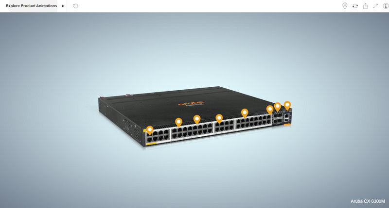 HPE Aruba Networking CX 6300F 24-port 1GbE and 4-port SFP56 Switch