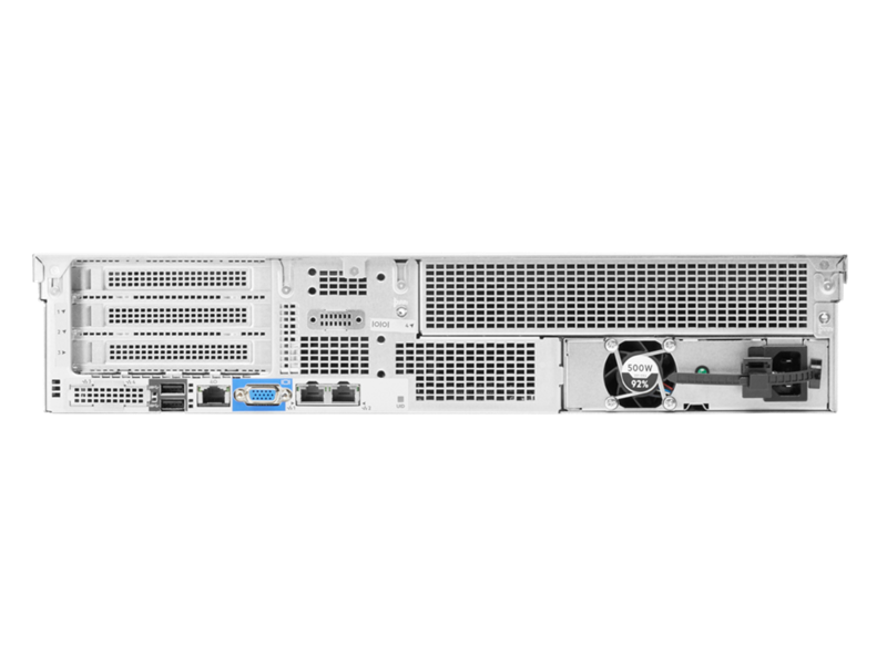 Serveur HPE ProLiant DL180 Gen10 5218 monoprocesseur 16  Go-R S100i 8 lecteurs SFF alimentation 500 W Top view open