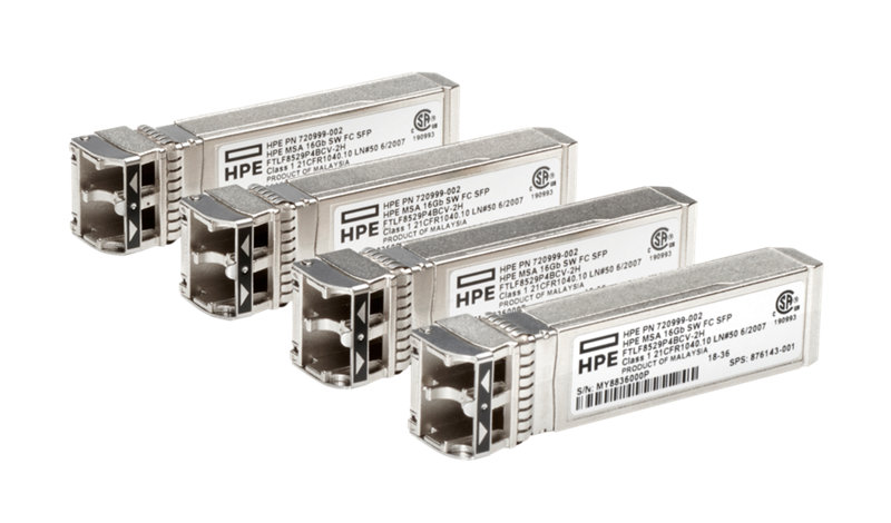 HPE MSA 16Gb Short Wave Fibre Channel SFP+ 4-pack Transceiver