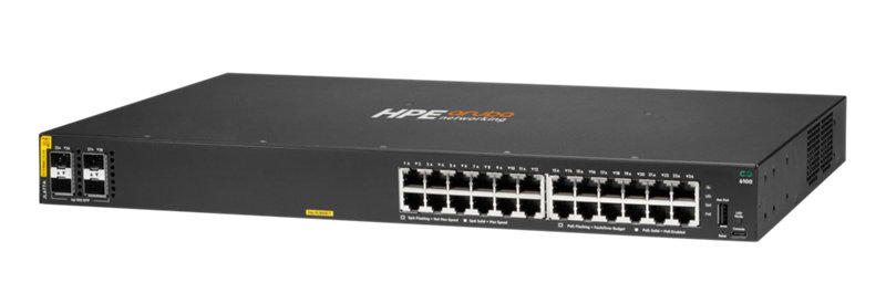 Aruba 6100 24G Class4 PoE 4SFP+ 370W Switch