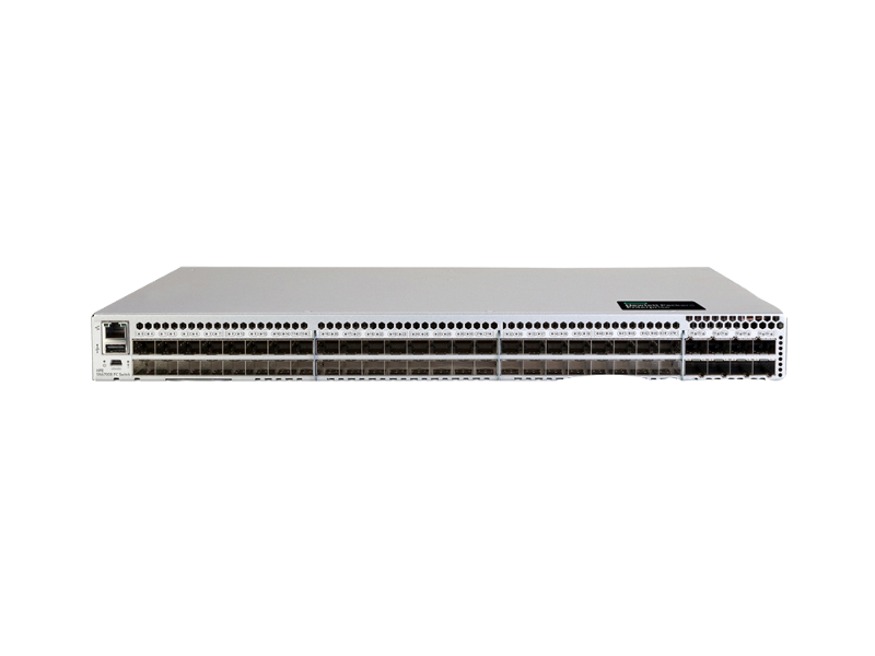 HPE SN6700B 64Gb 56/24 24ポート32Gb短波SFP28内蔵ファイバーチャネルスイッチ Center facing